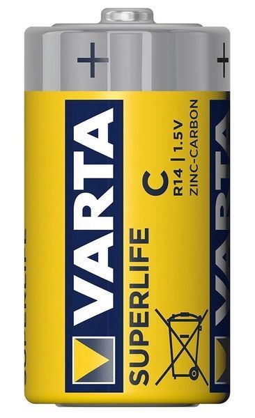 Елемент живлення VARTA SUPERLIFE C BLI 2 ZINC-CARBON 2014101412 фото