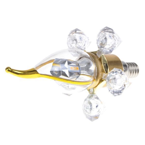 Лампа светодиодная E14 LED 5W 20 pcs WW CL37-A SMD2835 (gold) 220V 32-647 фото