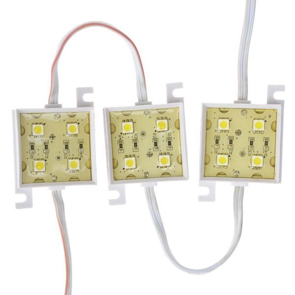 Світлодіодний модуль 12V 0.96W SMD 5050 CW IP20 (BY-012/4) 183812 фото