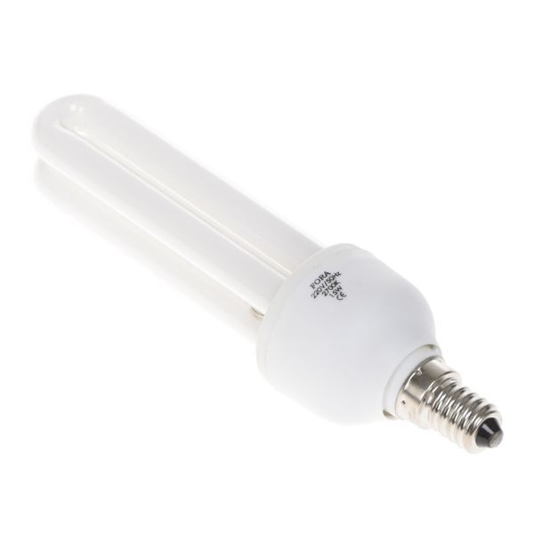 Лампа энергосберегающая E14 PL-2U/B 15W 12mm FORA 220V 127110 фото