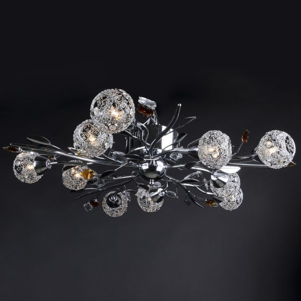 Люстра стельова флористика G9 40W CH (BR-368C/10) yl213 фото