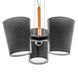 Люстра лофт підвісна з абажуром E27 60W BK (BKL-644S/3) 23-401 фото 4