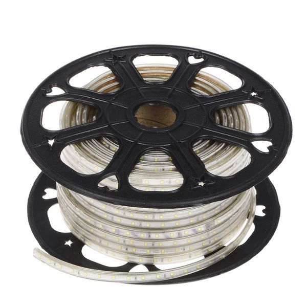 Светодиодная лента влагозащищенная холодный оттенок 220V 10.8W 2835 CW BROWN IP67 1m (BY-032/60) 32-202 фото