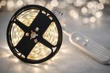 Світлодіодна стрічка LED 5 вольт 3 метра на батарейках з датчиком руху, SMD 2835 нейтральне світло 33-497 фото