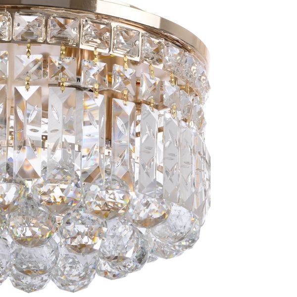 Люстра торт стельова з підсвічуванням LED E14 40W Glass (BCL-613C/3) 22-514 фото