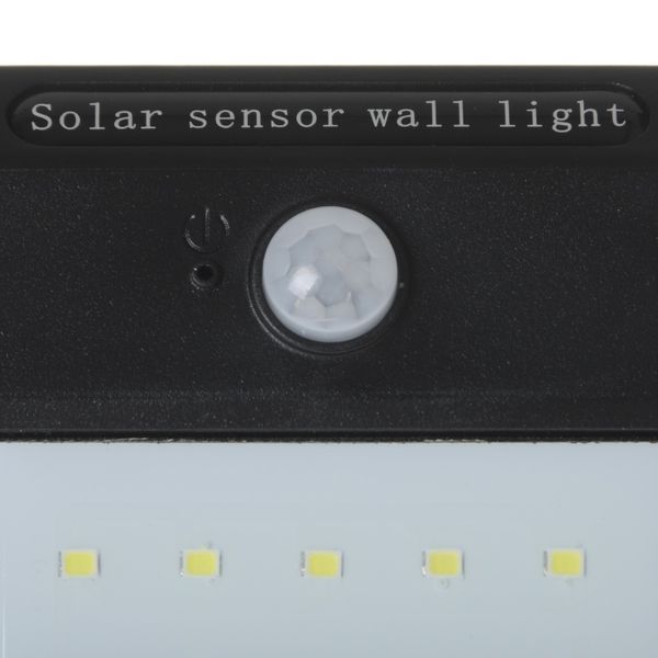 Світильник на сонячній батареї з датчиком руху з акумулятором LED IP65 HL-40/2W SMD CW 32-544 фото