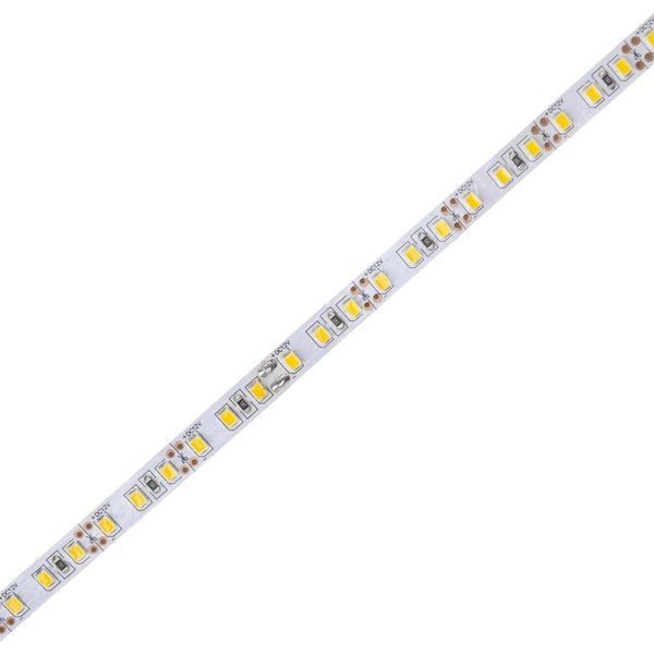 Світлодіодна стрічка негерметична теплий відтінок 12V 9.6W 3528 WHITE PCB WW IP20 1m (BY-022/120) l26-011 фото