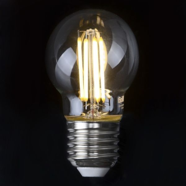 Лампа філаментна LED 4W E27 COG WW G45 220V 32-399 фото