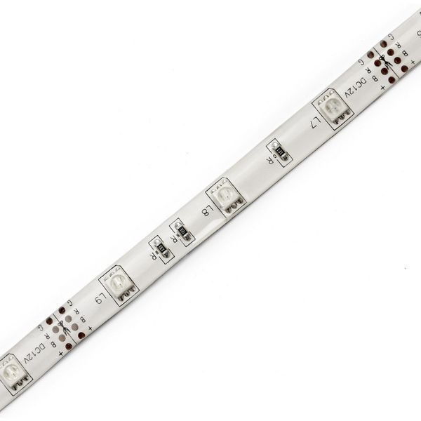 Цветная LED лента влагозащищенная 12V 7.2W RGB WHITE PCB IP65 1m (BY-009/30) l26-012 фото