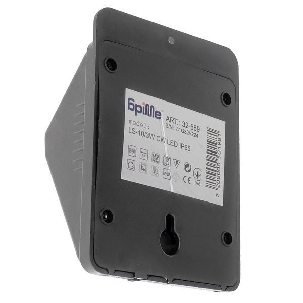 Светильник на солнечной батарее с датчиком движения с аккумулятором LED IP65 LS-010/3W CW 32-569 фото