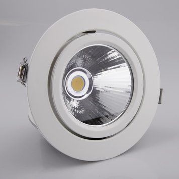 Світильник стельовий LED врізний LED-23/20W WW WH l59-011 фото