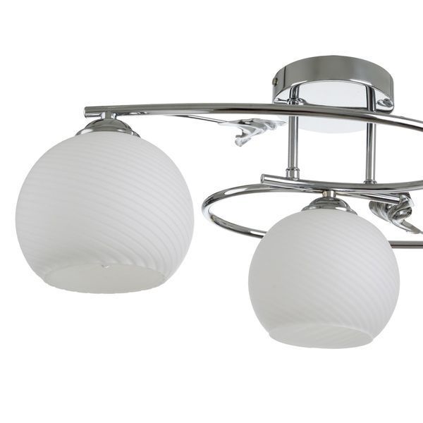 Люстра стельова E27 60W CH (LK-651C/3) 23-748 фото
