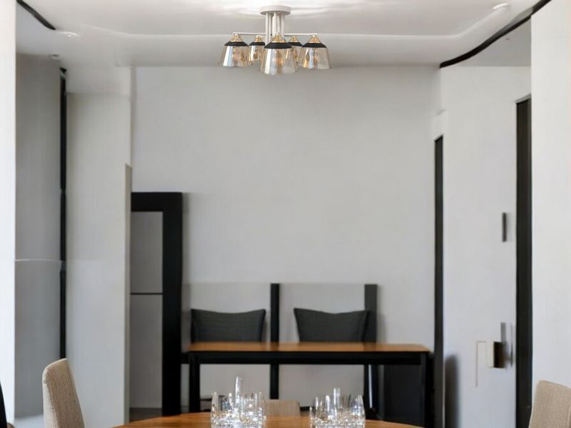 Класична люстра LK-725S/5 E27 WH+FG 27-129 фото