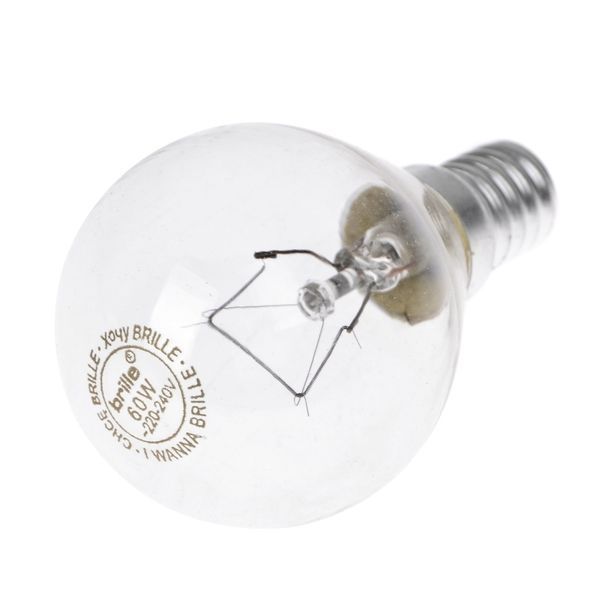 Лампа розжарювання 60W E14 WW P45 CL Br 220V 126123 фото