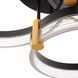 Люстра стельова в спальню LED 74W WW+NW+CW BK/G (WBL-57C/3) 27-581 фото 3