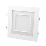 Світильник стельовий врізний світлодіодний LED-159/12W NW + 4W BL led 32-088 фото