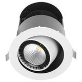 Світильник стельовий LED врізний LED-57/24W NW WH COB 32-252 фото