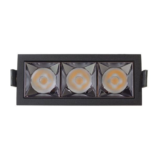 Світильник точковий LED HDL-DT 203/3*4W NW BK 36-302 фото