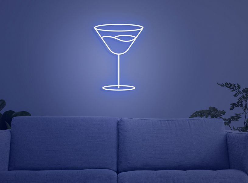 Светодиодная лента влагозащищенная 220V 13.2W 5730 Blue NEON IP65 1m (BY-035/120) 32-667 фото
