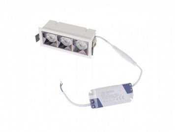 Світильник точковий LED HDL-DT 203/3*4W WW WH 36-301 фото