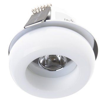 Світильник точковий для ванної LED-114/1W CH WH l13-046 фото