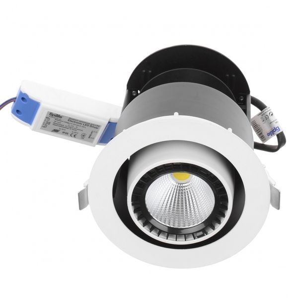 Світильник стельовий LED врізний LED-57/30W NW WH COB 32-253 фото