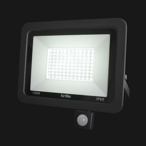Світлодіодний прожектор з датчиком руху HL-19P/150W CW IP65 33-078 фото