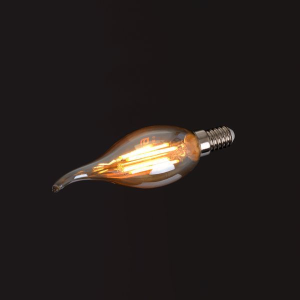 Лампа светодиодная LED 6W E14 COG WW C35-T Amber 230V 33-693 фото