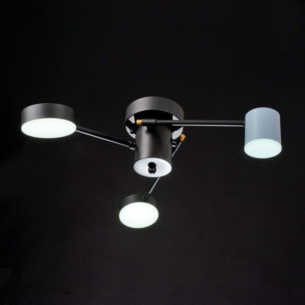 Люстра світлодіодна стельова 22W WW+NW+CW WH BK+BL (BR-01 646C/3) 24-821 фото