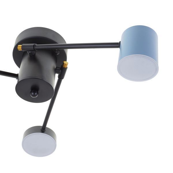 Люстра світлодіодна стельова 22W WW+NW+CW WH BK+BL (BR-01 646C/3) 24-821 фото