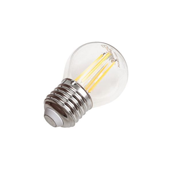 Лампа світлодіодна LED 6W E27 COG WW G45 230V 33-695 фото