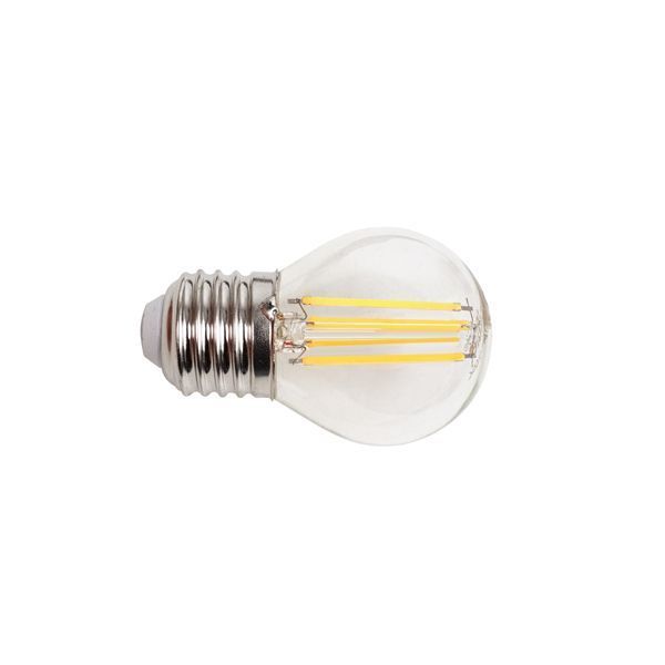 Лампа світлодіодна LED 6W E27 COG WW G45 230V 33-695 фото