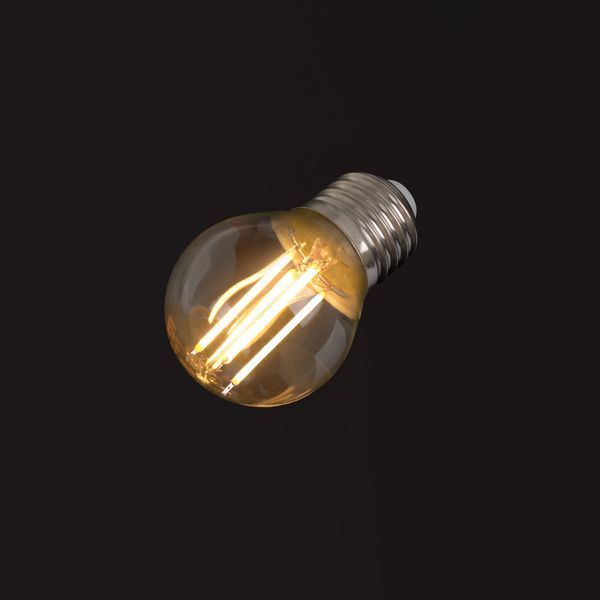 Лампа світлодіодна LED 6W E27 COG WW G45 230V 33-695 фото