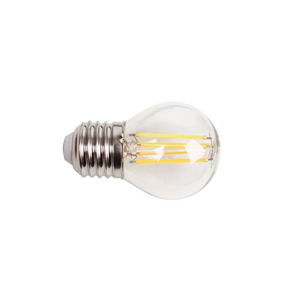 Лампа світлодіодна LED 6W E27 COG WW G45 230V 33-695 фото