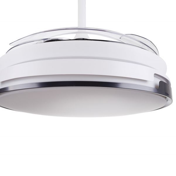 Люстра вентилятор з пультом LED 72W WW WH (BKL-903S/2) 24-973 фото