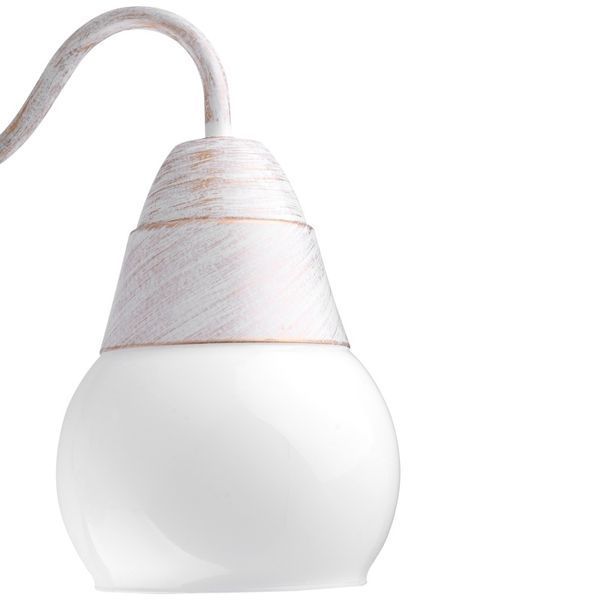 Люстра стельова класична в зал E14 40W WH (LK-554C/5) 22-908 фото