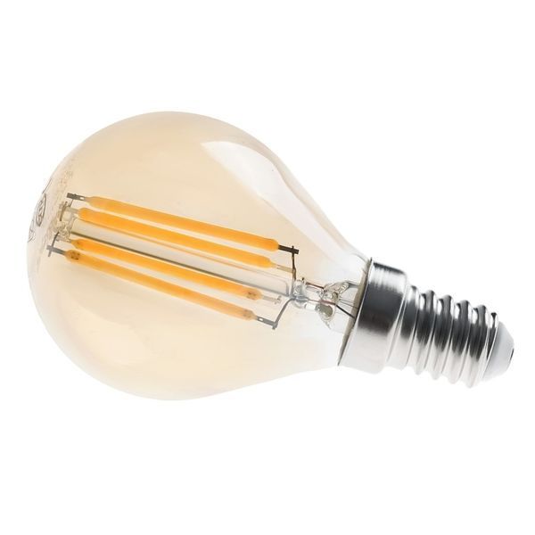 Лампа світлодіодна LED 4W E14 COG WW G45 Amber 220V 32-493 фото