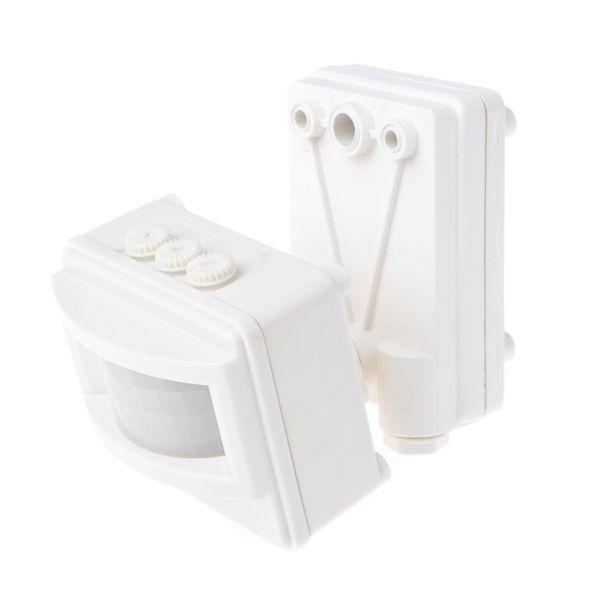 Датчик движения на свет уличный IP44 DE-02 WHITE 159023 фото
