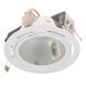 Світильник Downlight стельовий врізний DL-10 WH (J118 мм Rx7) 166036 фото 1