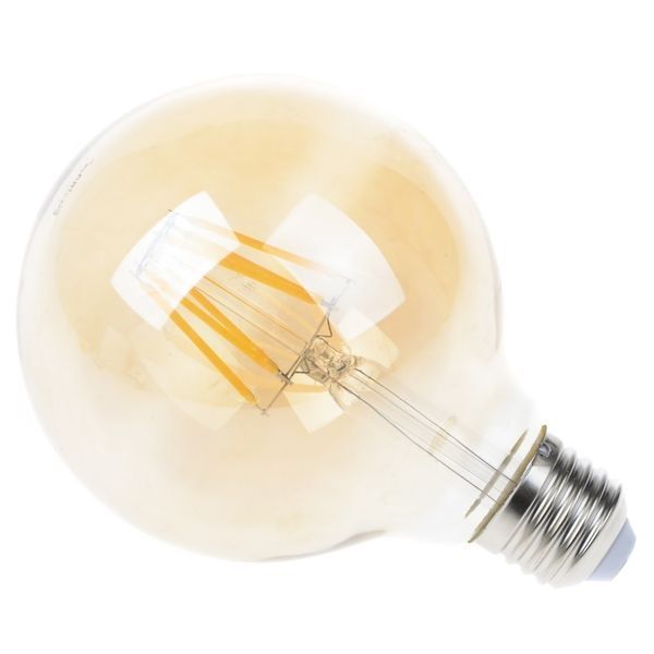 Лампа світлодіодна LED 6W E27 COG WW G95 Amber 220V 32-331 фото
