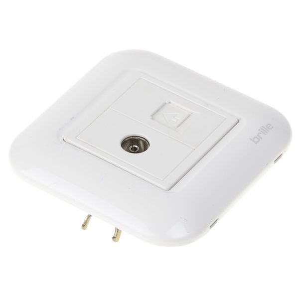 Розетки TB-1TV+1TF WHite 135245 фото