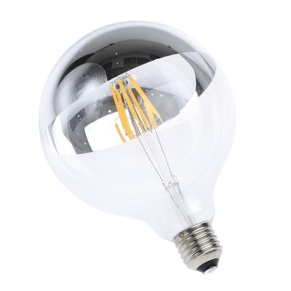 Лампа світлодіодна LED 6W E27 COG WW G125 CH 220V 32-366 фото