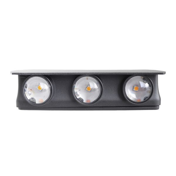 Подсвітка фасадна LED 6W WW IP54 BK (AL-614/6) 34-501 фото