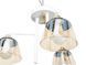 Люстра стельова LK-725S/3 E27 WH+FG 27-128 фото 2
