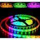 Цветная LED лента негерметичная 12V 14.4W 5050 WHITE PCB RGB IP20 1m (BY-024/30) L26-020 фото 1