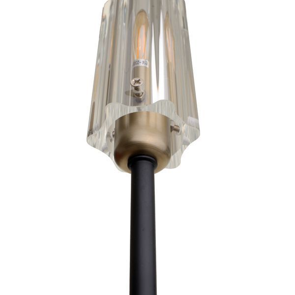 Люстра стельова в спальню Е14 40W BK (LK-698C/8) 24-524 фото