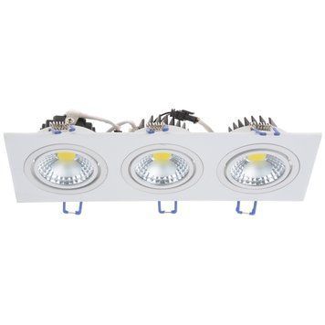 Світильник стельовий LED врізний LED-173/3x5W NW WH 32-193 фото