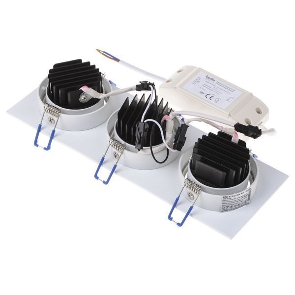 Світильник стельовий LED врізний LED-173/3x5W NW WH 32-193 фото