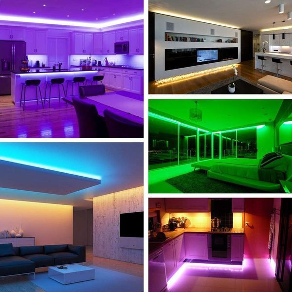 Кольорова LED стрічка вологозахищена 220V 4.8W 2835 RGB WHITE PCB IP65 1m (BY-028/60) 32-654 фото