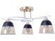Люстра стельова LK-727S/3 E27 WH+FG 27-132 фото 2